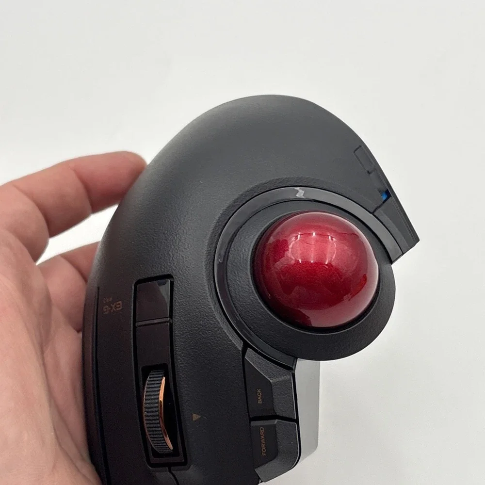Elecom trackball mouse / thumb / 8 button / wired / wireless